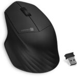 CONNECT IT Triple SmartSwitch vezeték nélküli egér, 2,4 GHz & BT, FEKETE