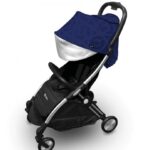 BabyStyle Hybrid Ezyfold Chrom Silver keret és kennel, Navy