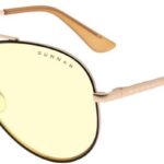 GUNNAR Maverick Blackgold, borostyánszínű üveg