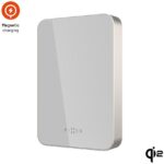 FIXED MagZen 10 Crystal UltraSlim powerbank vezeték nélküli Qi2 és MagSafe töltéssel, 10 000 mAh, titán